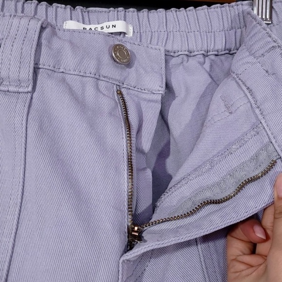 PacSun high rise lilac purple cargo pants M - Picture 7 of 9